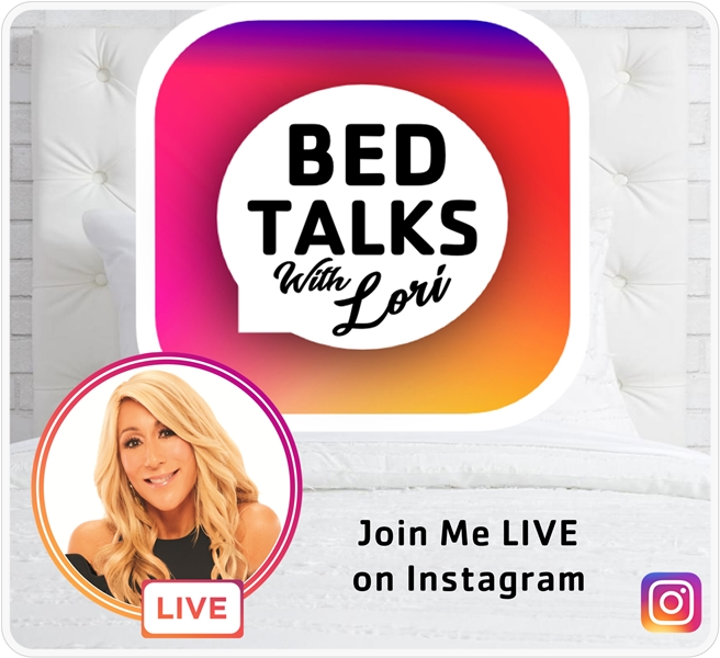 bed talks with Lori Instagram poster