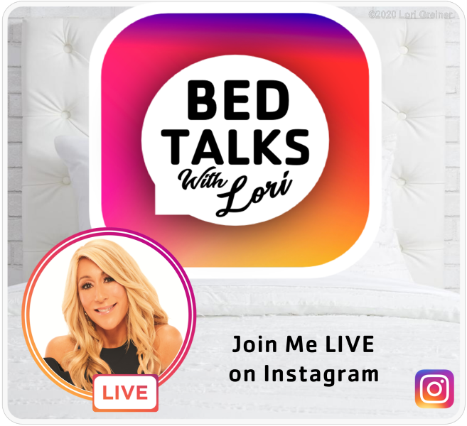 bed talks with Lori Instagram poster